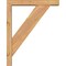 Ekena Millwork Traditional Block Smooth Bracket w/ Offset Brace, Western Red Cedar, 3 1/2"W x 16"D x 20"H BKT0402X16X20TRA05SWR - alternate 4